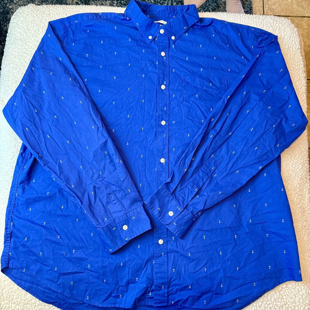Old Navy Men’s Classic Fit Long-Sleeve Button-Down Shirt – Size XXXL